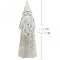 Floristik24 Figura decorativa duendecillo concreto navidad duendecillo gris H39,5cm