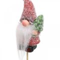 Floristik24 Gnomo decorativo Papá Noel tapones decorativos Navidad 10cm 4pcs