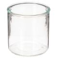 Floristik24 Jarrón cilíndrico de cristal, transparente, versátil, 10 cm, 3 piezas