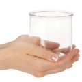 Jarrón cilíndrico de cristal, transparente, versátil, 10 cm, 3 piezas | Floristik24.es