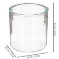 Jarrón cilíndrico de cristal, transparente, versátil, 10 cm, 3 piezas | Floristik24.es