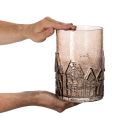 Portavelas de cristal para velas pequeñas, ideal para decoración de mesa, 23 cm. | Floristik24.es