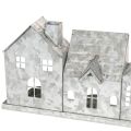 Hilera decorativa de casas con portavelas, decoración de Adviento, 68 cm | Floristik24.es