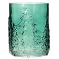 Portavelas de cristal con