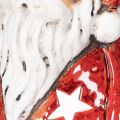 Figura decorativa de Papá Noel como portavelas con estrellas, decoración de mesa, 15 cm | Floristik24.es
