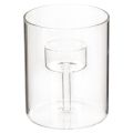 Floristik24 Farol de cristal con portavelas elevado de 11 cm.