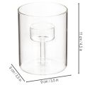 Farol de cristal con portavelas elevado de 11 cm. | Floristik24.es