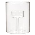 Farol de cristal con portavelas elevado de 11 cm. | Floristik24.es