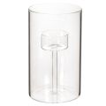 Floristik24 Portavelas de cristal con inserto para velas cilíndricas de 15 cm (2 unidades)