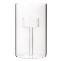 Portavelas de cristal con inserto para velas cilíndricas de 15 cm (2 unidades) | Floristik24.es