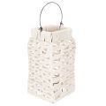Floristik24 Farol colgante, decoración de verano, macramé, 35,5 cm de alto x 19 cm de ancho.
