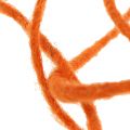 Floristik24 Cordón de lana naranja 3mm 100m