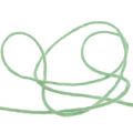 Floristik24 Cordón de lana verde menta 3mm 100m