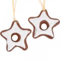 Floristik24 Decoraciones para árboles de Navidad estrellas de canela deco estrella plástico 5cm 24pcs