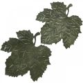 Floristik24 Cuenco decorativo hojas de otoño decorativas de metal Ø33/40cm juego de 2
