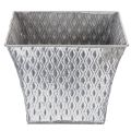 Maceta de zinc con diseño de