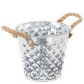 Olla de zinc con asas de