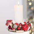 Setas decorativas agáricos de mosca artificiales rojos en alambre 5,5/8cm 12 piezas | Floristik24.es