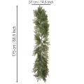 Guirnalda artificial de ramas de abeto para arreglos florales creativos, 175 cm. | Floristik24.es