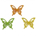 Floristik24 Mariposas decorativas de colores 4cm 90p