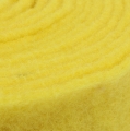 Floristik24 Cinta de fieltro amarilla 15cm 5m