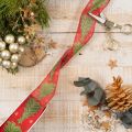 Árbol de Navidad con cinta de regalo y estrellas, 40 mm, 15 m | Floristik24.es