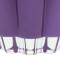 Floristik24 Jarrón de cristal &quot;Bloom&quot; violeta Ø14cm H17cm