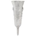 Jarrón para tumba jarrón gris para pegar con motivo de cala Al. 32,5 cm | Floristik24.es