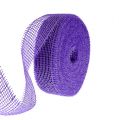 Floristik24 Cinta de yute violeta 5cm 40m