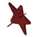 Floristik24 Portavelas con punta Estrella Rojo 9cm