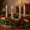 Alfileres para velas de Adviento, números del 1 al 4, juego de 4, 4 cm, 4 piezas | Floristik24.es