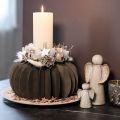Decoración de mesa de papel con forma de panal de calabaza, plegable, redonda, 34 cm, 2 piezas | Floristik24.es