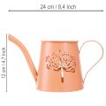 Regaderas decorativas de metal con diseño de diente de león naranja, portavelas, 12 cm, 2 unidades. | Floristik24.es