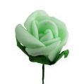 Floristik24 Mini rosas de espuma Ø2,5cm verde 72pcs