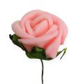 Floristik24 Mini rosas de espuma Ø 2cm rosa 72pcs