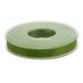 Floristik24 Cinta de organza cinta de regalo verde borde tejido verde oliva 15mm 50m