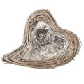 Floristik24 Corazón de planta de ratán, enredadera, blanco natural, 20cmx24cmx6cm