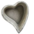 Cuenco para plantas corazón planta corazón tumba cuenco decoración de mesa 20×21,5×8,5 cm | Floristik24.es