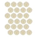 Decoración de mesa con bolas de ratán blanqueado, ratán color crema, Ø5 cm, 24 piezas | Floristik24.es