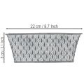 Bol de zinc con diseño de rombos, 22 cm × 12 cm. | Floristik24.es