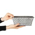 Bol de zinc con diseño de rombos, 22 cm × 12 cm. | Floristik24.es